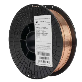 Изображение товара Проволока сварочная Св-08Г2С 1,2мм 5кг ESAB для надежных сварочных работ Изображение товара Проволока сварочная Св-08Г2С 1,2мм 5кг ESAB для надежных сварочных работ