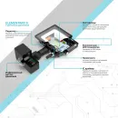 Прожектор светодиодный уличный с датчиком движения 50Вт 6500К IP65 Gauss_5