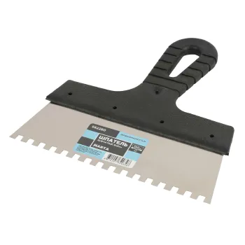 Изображение товара Шпатель зубчатый Marta 6x6 мм 200 мм профессиональный инструмент для отделки Изображение товара Шпатель зубчатый Marta 6x6 мм 200 мм профессиональный инструмент для отделки