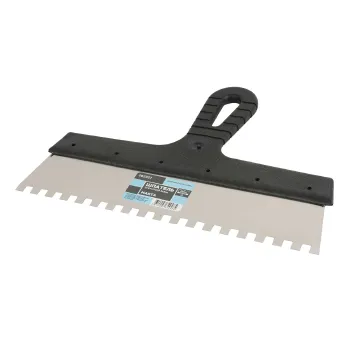 Изображение товара Шпатель зубчатый Marta 300 мм 8x8 мм для плиточного клея профессиональный Изображение товара Шпатель зубчатый Marta 300 мм 8x8 мм для плиточного клея профессиональный