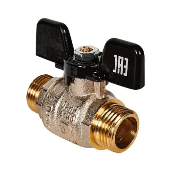 Изображение товара Кран шаровый полнопроходной НР 1/2" усиленный бабочка Stout Изображение товара Кран шаровый полнопроходной НР 1/2" усиленный бабочка Stout