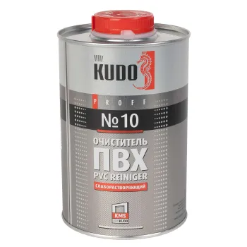 Изображение товара Очиститель для ПВХ слаборастворяющий Kudo 1000 мл для оконных рам мебели и панелей Изображение товара Очиститель для ПВХ слаборастворяющий Kudo 1000 мл для оконных рам мебели и панелей