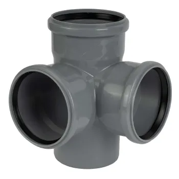 Изображение товара Крестовина канализационная RTP двухплоскостная 110х110х110 мм 87,5° для внутренней канализации Изображение товара Крестовина канализационная RTP двухплоскостная 110х110х110 мм 87,5° для внутренней канализации