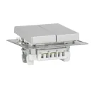 Механизм переключателя проходного двухклавишный AtlasDesign алюминий IP20 Systeme Electric_3