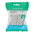 Механизм переключателя проходного двухклавишный AtlasDesign алюминий IP20 Systeme Electric_5