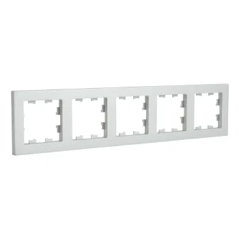 Изображение товара Пятиместная алюминиевая рамка AtlasDesign для выключателей и розеток Systeme Electric Изображение товара Пятиместная алюминиевая рамка AtlasDesign для выключателей и розеток Systeme Electric