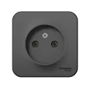 Розетка 1-местная Systeme Electric Blanca, антрацит_2
