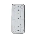 Розетка 3-местная Systeme Electric Blanca, антрацит_3