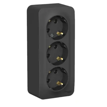 Изображение товара Розетка трехместная накладная с заземлением Systeme Electric Blanca IP20 Изображение товара Розетка трехместная накладная с заземлением Systeme Electric Blanca IP20