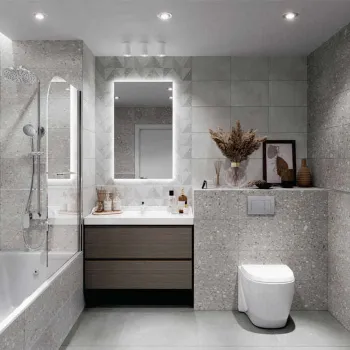 Изображение товара Global Tile Remix 400x270 темно-серая - стильная плитка для стен ванной Изображение товара Global Tile Remix 400x270 темно-серая - стильная плитка для стен ванной