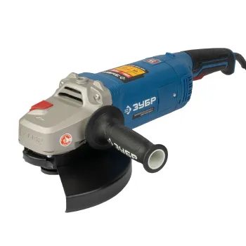 Изображение товара Угловая шлифовальная машина Зубр П230-2600 П 230 мм 2600 Вт профессиональная Изображение товара Угловая шлифовальная машина Зубр П230-2600 П 230 мм 2600 Вт профессиональная