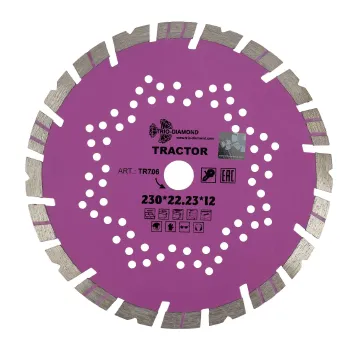 Изображение товара Алмазный диск Trio-Diamond Tractor 230 мм для резки бетона и камня Изображение товара Алмазный диск Trio-Diamond Tractor 230 мм для резки бетона и камня