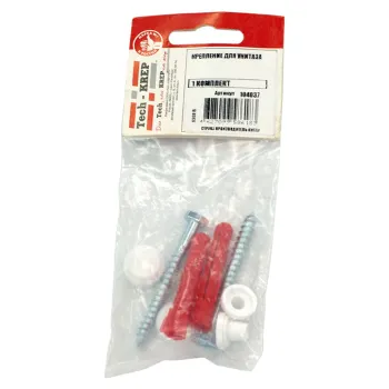 Изображение товара Комплект крепления для унитаза к полу 70 мм Tech-krep универсальный монтажный набор Изображение товара Комплект крепления для унитаза к полу 70 мм Tech-krep универсальный монтажный набор