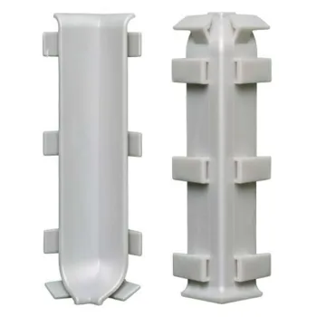 Изображение товара Угол внутренний Bonkeel ПЛ100 ПВХ серый для отделки Изображение товара Угол внутренний Bonkeel ПЛ100 ПВХ серый для отделки