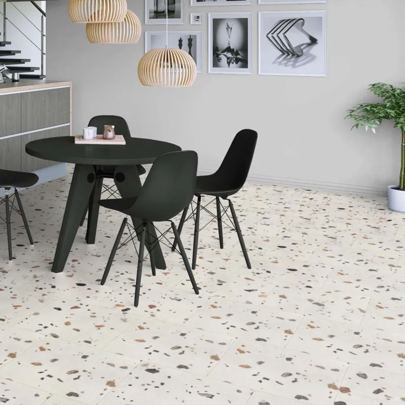 Плитка ПВХ клеевая Tarkett Rockstars DryBack Terrazzo 0,70 мм 457,2х457,2х3 мм 2,09 м² 10 шт_1