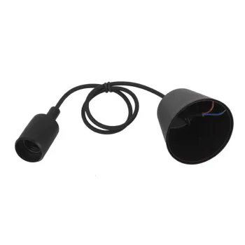 Изображение товара Патрон с подвесом Е27 Эра пластиковый черный для ламп накаливания и LED Изображение товара Патрон с подвесом Е27 Эра пластиковый черный для ламп накаливания и LED