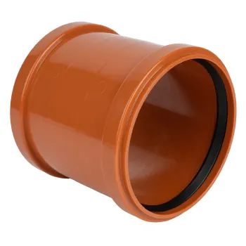 Изображение товара Муфта канализационная наружная Ostendorf 160 мм из ПВХ для соединения труб Изображение товара Муфта канализационная наружная Ostendorf 160 мм из ПВХ для соединения труб