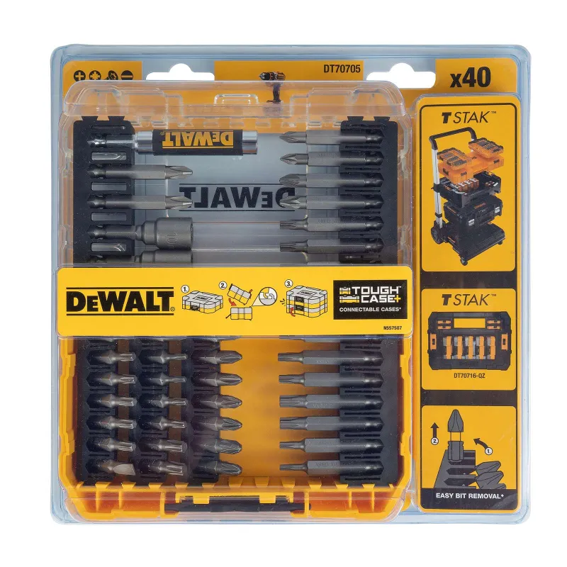 Набор бит DeWalt Tough case DT70705 в кейсе 40 шт_1