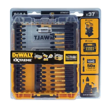 Изображение товара Набор бит и насадок DeWalt Flextorq DT70731T 37 шт в кейсе Изображение товара Набор бит и насадок DeWalt Flextorq DT70731T 37 шт в кейсе