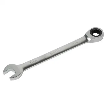 Изображение товара Ключ комбинированный трещоточный Ingco 12 мм - универсальный инструмент Изображение товара Ключ комбинированный трещоточный Ingco 12 мм - универсальный инструмент