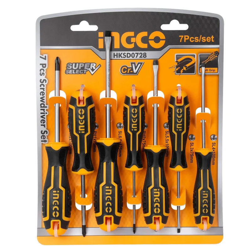Набор отверток Ingco HKSD0728 7 предметов_1