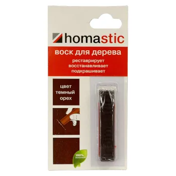 Изображение товара Воск HOMASTIC для восстановления паркета и ламината, Орех темный - Homakoll Изображение товара Воск HOMASTIC для восстановления паркета и ламината, Орех темный - Homakoll