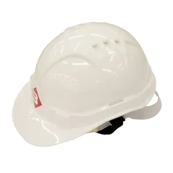 Изображение товара Защитная каска белая для строительных и ремонтных работ Изображение товара Защитная каска белая для строительных и ремонтных работ