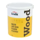 Масло для пола в банях и саунах Kraffa бесцветное матовое 2,5л_1