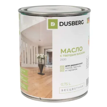 Масло с твердым воском Dusberg бесцветное глянцевое 0,75л