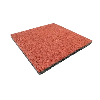 Изображение товара Резиновая плитка 500х500х30 мм терракота двухслойная Изображение товара Резиновая плитка 500х500х30 мм терракота двухслойная