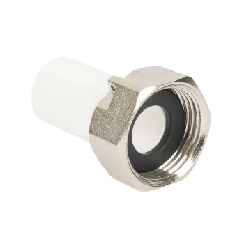 Изображение товара Штуцер полипропиленовый 20х3/4" для счетчика воды RTP соединительный Изображение товара Штуцер полипропиленовый 20х3/4" для счетчика воды RTP соединительный