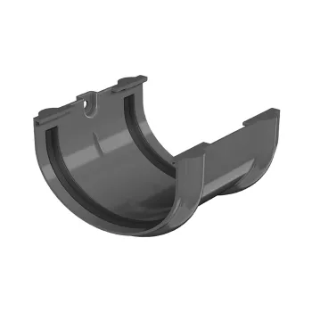 Изображение товара Соединитель желоба Технониколь Оптима серый для водосточной системы Изображение товара Соединитель желоба Технониколь Оптима серый для водосточной системы