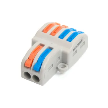 Изображение товара Клемма строительно-монтажная Stekker проходная 2/4 рычажок до 4 мм² 2 шт Изображение товара Клемма строительно-монтажная Stekker проходная 2/4 рычажок до 4 мм² 2 шт