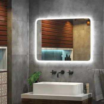 Изображение товара Зеркало Continent Bruno с LED подсветкой и сенсором 800x600 мм Изображение товара Зеркало Continent Bruno с LED подсветкой и сенсором 800x600 мм