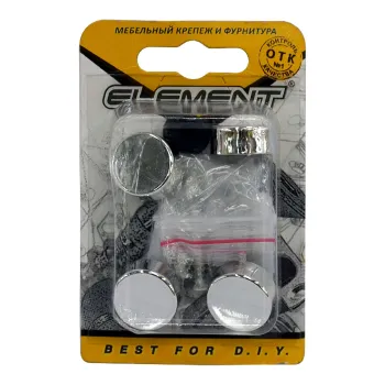 Изображение товара Зеркалодержатель Element D17 мм хром 4 шт для надежного крепления зеркал Изображение товара Зеркалодержатель Element D17 мм хром 4 шт для надежного крепления зеркал