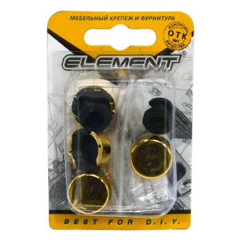 Изображение товара Зеркалодержатель Element D17 мм комплект 4 шт золото металл пластик Изображение товара Зеркалодержатель Element D17 мм комплект 4 шт золото металл пластик