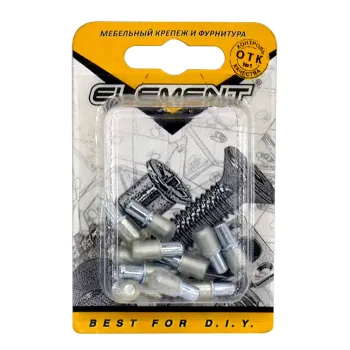 Стеклодержатель 5х16мм никель (12 шт) Element
