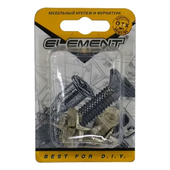 Изображение товара Г-образный стеклодержатель с присоской никель 4 шт Element Изображение товара Г-образный стеклодержатель с присоской никель 4 шт Element