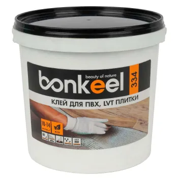 Изображение товара Bonkeel 334 клей для ПВХ и LVT плитки однокомпонентный 3 5 кг Изображение товара Bonkeel 334 клей для ПВХ и LVT плитки однокомпонентный 3 5 кг
