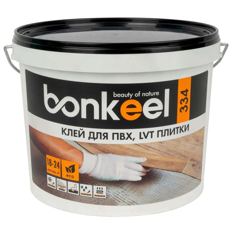 Клей Bonkeel 334 для ПВХ и LVT плитки 6 кг_1
