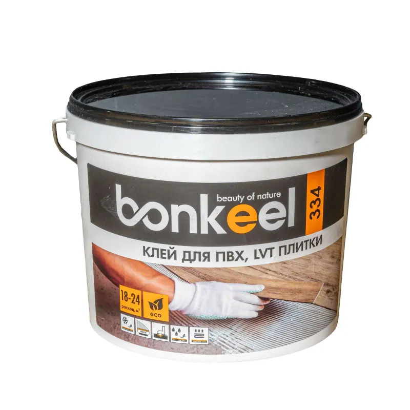 Клей Bonkeel 334 для ПВХ и LVT плитки 12 кг_1