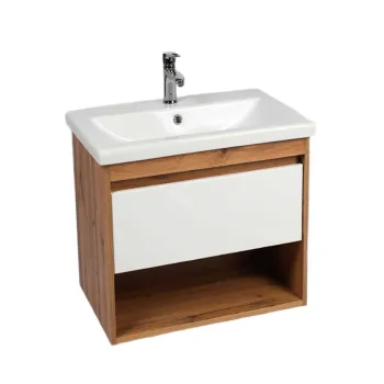 Изображение товара Тумба подвесная Viant Бостон 50 с раковиной Cersanit Como 50 Изображение товара Тумба подвесная Viant Бостон 50 с раковиной Cersanit Como 50