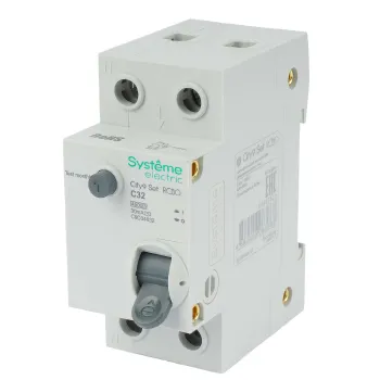 Изображение товара Выключатель автоматический дифференциальный 2-полюсный C 32А 30мА тип AC City9 Изображение товара Выключатель автоматический дифференциальный 2-полюсный C 32А 30мА тип AC City9