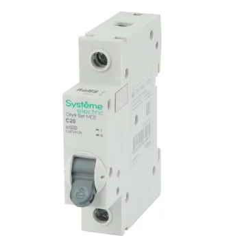 Изображение товара Автоматический выключатель однополюсный C 20А 4.5кА City9 Systeme Electric Изображение товара Автоматический выключатель однополюсный C 20А 4.5кА City9 Systeme Electric
