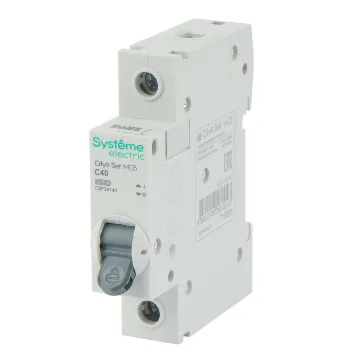 Изображение товара Автоматический однополюсный выключатель C 40А 4.5кА City9 Systeme Electric Изображение товара Автоматический однополюсный выключатель C 40А 4.5кА City9 Systeme Electric