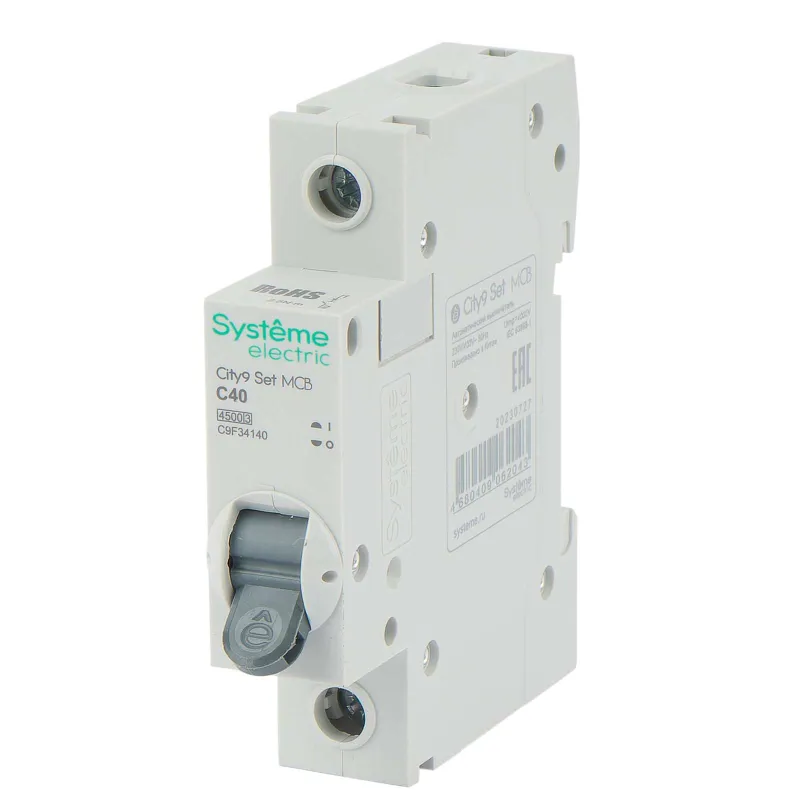 Выключатель автоматический однополюсный C 40А 4,5кА City9 Systeme Electric_1