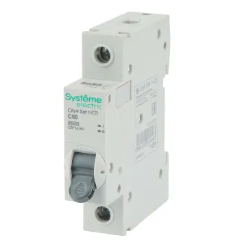 Изображение товара Выключатель автоматический однополюсный C 50А 4.5кА City9 Systeme Electric Изображение товара Выключатель автоматический однополюсный C 50А 4.5кА City9 Systeme Electric