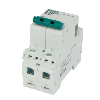 Изображение товара Выключатель автоматический двухполюсной DEKraft 20А 4.5кА Изображение товара Выключатель автоматический двухполюсной DEKraft 20А 4.5кА