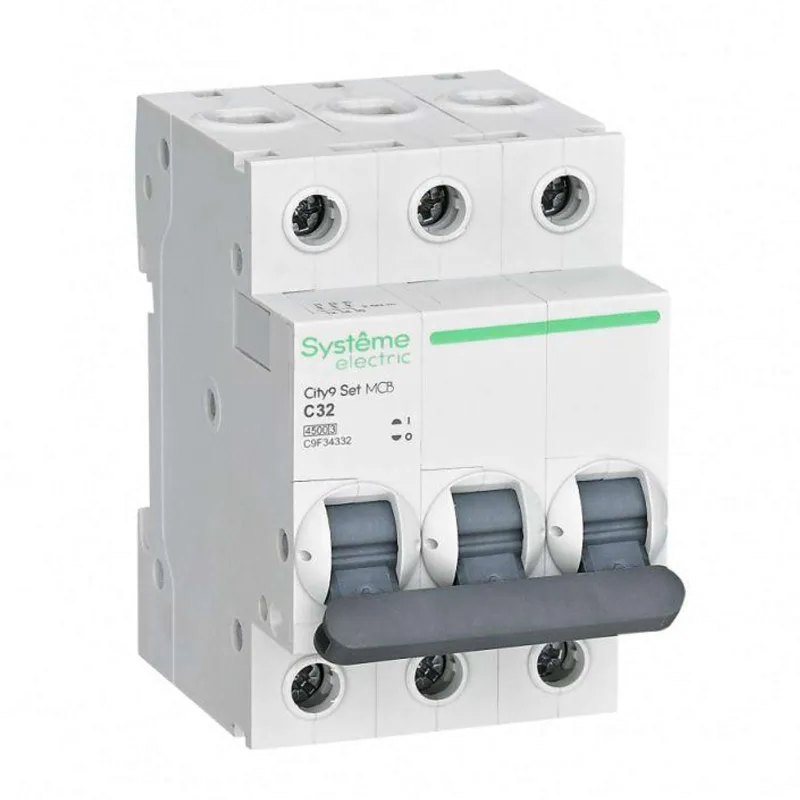 Выключатель автоматический трехполюсный C 32А 4.5кА City9 Systeme Electric_1