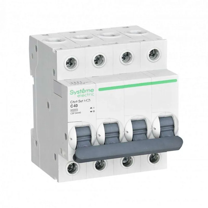 Выключатель автоматический четырехполюсный C 40А 4.5кА City9 Systeme Electric_1